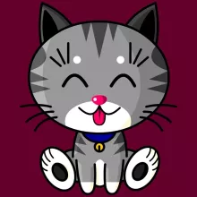 Casquette « Kawaii Baby Cat (gris tigré) » – Parodie Kawaii Baby Cats