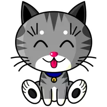 Mug « Kawaii Baby Cat (gris tigré) » – Parodie Kawaii Baby Cats