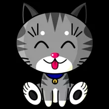 Sweat à capuche « Kawaii Baby Cat (gris tigré) » – Parodie Kawaii Baby Cats