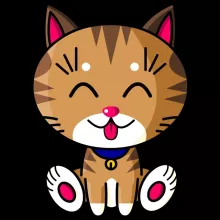 Sweat à capuche « Kawaii Baby Cat (tigré) » – Parodie Kawaii Baby Cats