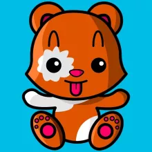 T-shirt Enfant Fille « Kawaii Hamster » – Parodie Délire Kawaii