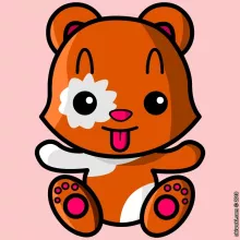 T-shirt Femme « Kawaii Hamster » – Parodie Délire Kawaii