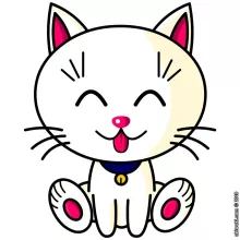 T-shirt Femme « Kawaii Baby Cat (blanc) » – Parodie Kawaii Baby Cats