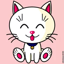 T-shirt Femme « Kawaii Baby Cat (blanc) » – Parodie Kawaii Baby Cats