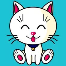 T-shirt « Kawaii Baby Cat (blanc) » – Parodie Kawaii Baby Cats