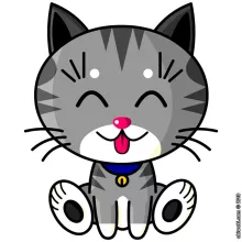 T-shirt Femme « Kawaii Baby Cat (gris tigré) » – Parodie Kawaii Baby Cats