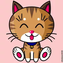 T-shirt Femme « Kawaii Baby Cat (tigré) » – Parodie Kawaii Baby Cats