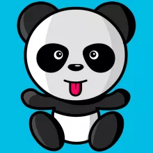 T-shirt Enfant Fille « Kawaii Panda » – Parodie Délire Kawaii
