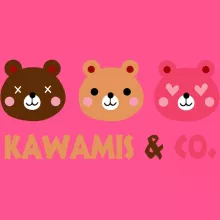 Débardeur Enfant Fille « Kawamis and Co. Vol.1 (Pinky, Browny et Caramel) ! » – Parodie Kawaii Kao