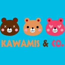 T-shirt Enfant Fille « Kawamis and Co. Vol.1 (Pinky, Browny et Caramel) ! » – Parodie Kawaii Kao