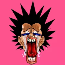 Débardeur Enfant Fille Manga « Baka - Les Rois de la Grimace Vol.4 » – Parodie Manga Design Grimaces