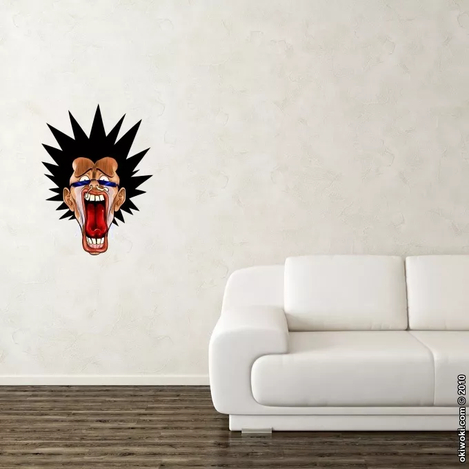 Stickers Déco Parodie Manga Design Grimaces Baka - Les Rois de la Grimace Vol.4