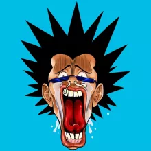 T-shirt Enfant Fille Manga « Baka - Les Rois de la Grimace Vol.4 » – Parodie Manga Design Grimaces
