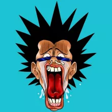 T-shirt Manga « Baka - Les Rois de la Grimace Vol.4 » – Parodie Manga Design Grimaces