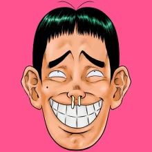 Débardeur Enfant Fille Manga « Baka - Les Rois de la Grimace Vol.5 » – Parodie Manga Design Grimaces