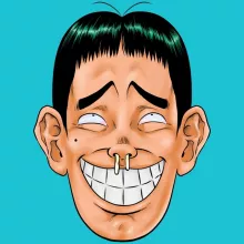T-shirt Manga « Baka - Les Rois de la Grimace Vol.5 » – Parodie Manga Design Grimaces