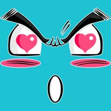 T-shirt Manga « In Love !! » – Parodie Funny Face