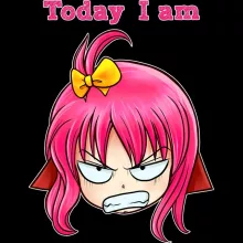 Today I Long Sleeve Top “Today I am in a bad mood ! - Manga Mood” – Today I am parody