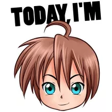 Today I T-Shirt “Today I am Happy - Manga Style Mood” – Today I am parody