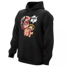 Sweat à capuche Titan Colossal VS Luffy « Steak Titanesque... » – Parodie One Piece