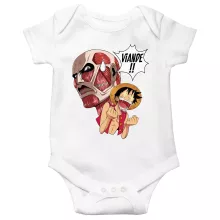 Body bébé Titan Colossal VS Luffy « Steak Titanesque... » – Parodie One Piece