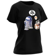 T-shirt Femme R2-D2 « BB, je suis ton père (SD Edition) » – Parodie Star Wars