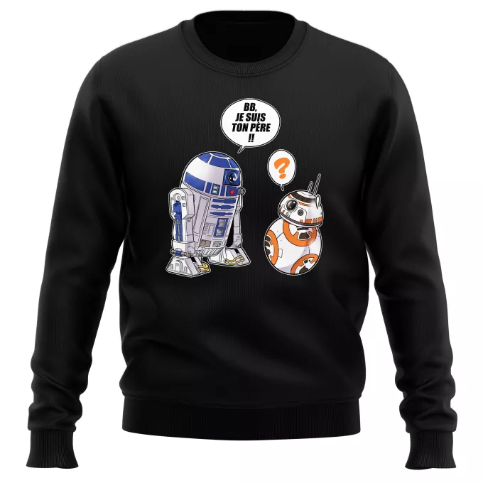 Pulls Parodie Star Wars BB, je suis ton père (SD Edition) - R2-D2, BB-8