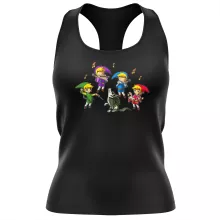 Link Vrouwen Tank Top “Link en Link” – Zelda parodie