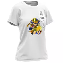 T-shirt Femme Hyoga « Non ! Pas la piqûre ! » – Parodie Saint Seiya