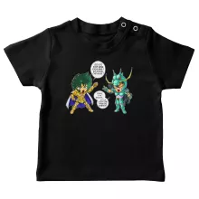 T-shirt bébé Shura « J't'ai cassé là ! » – Parodie Saint Seiya