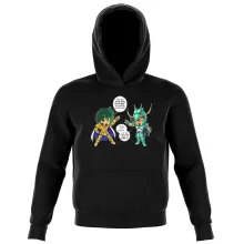 Sweat à capuche Enfant Shura « J't'ai cassé là ! » – Parodie Saint Seiya