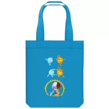Borsa Tote Bag in cotone organico Parodie di Manga