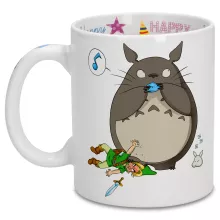 Taza Totoro “Totoro y Link” – Parodia de Zelda