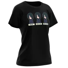 T-shirt Femme Sasuke Uchiwa « Toujours aussi expressif... » – Parodie Naruto
