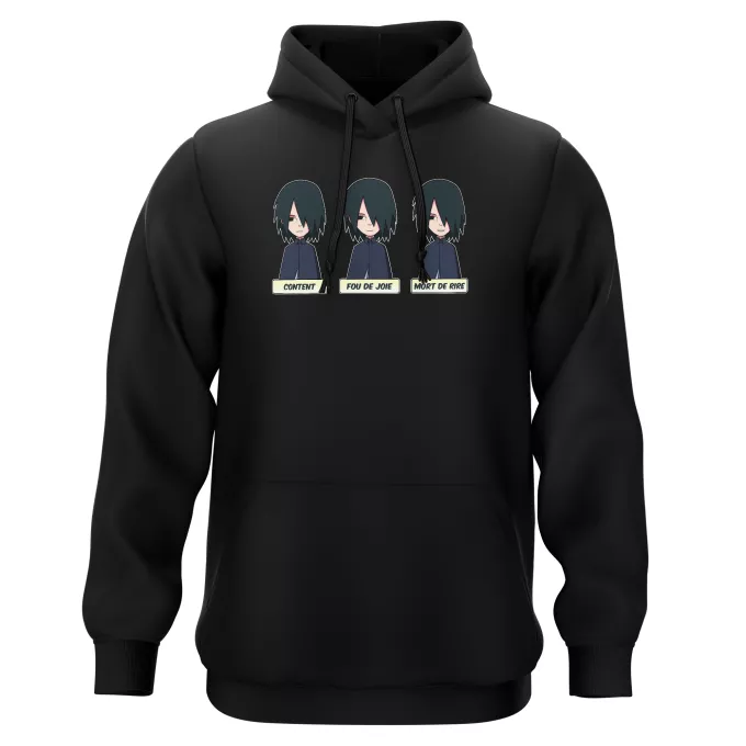 Sweat-shirts à Capuche Parodie Naruto Toujours aussi expressif... - Sasuke Uchiwa