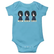 Body bébé Sasuke Uchiwa « Toujours aussi expressif... » – Parodie Naruto