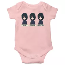 Body bébé (Filles) Sasuke Uchiwa « Toujours aussi expressif... » – Parodie Naruto