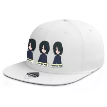 Casquette Sasuke Uchiwa « Toujours aussi expressif... » – Parodie Naruto