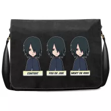 Sac à bandoulière Sasuke Uchiwa « Toujours aussi expressif... » – Parodie Naruto