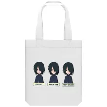 totebag Sasuke Uchiwa « Toujours aussi expressif... » – Parodie Naruto