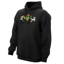 Bubbles Kapuzenpullover “Bubbles, Buttercup und Blossom aka Harley Quinn, Wonder Woman and Poison Ivy” – Parodie auf Batman