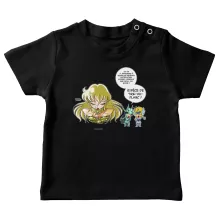 T-shirt bébé Shiryu « La technique interdite: le Roupillon du Lotus !! » – Parodie Saint Seiya
