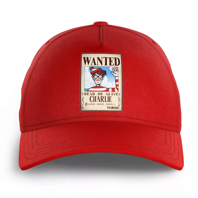 Casquettes Enfants Parodie Où est Charlie Mystérieux Wanted - Charlie à la sauce One Piece Wanted