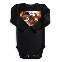 Body bébé manches longues Luffy Vs Kaido « Un Combat titanesque... » – Parodie One Piece