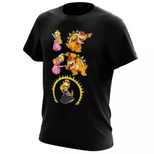Camiseta Princesa Peach “Princesa Peach y Bowser aka Bowsette” – Parodia de Super Mario