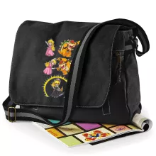 Princess Peach Messenger Bag “Princess Peach and Bowser aka Bowsette” – Super Mario parody