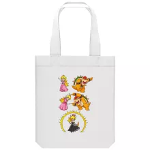 Princess Peach totebag “Princess Peach and Bowser aka Bowsette” – Super Mario parody