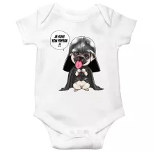 Body bébé Dark Vadog « Je suis ton pépère... !! » – Parodie Star Wars