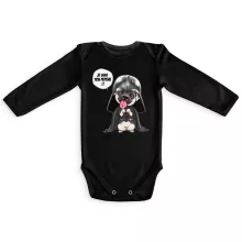 Body bébé manches longues Dark Vadog « Je suis ton pépère... !! » – Parodie Star Wars