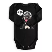 Body bébé manches longues Dark Vadog « Je suis ton pépère... !! » – Parodie Star Wars